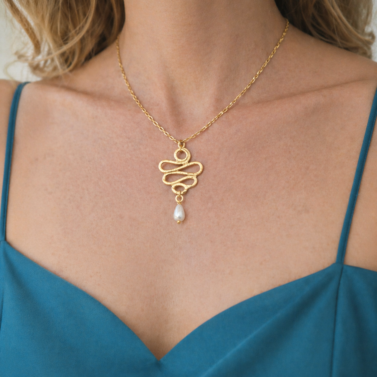 Collana Perle di fiume "Ricciolo"