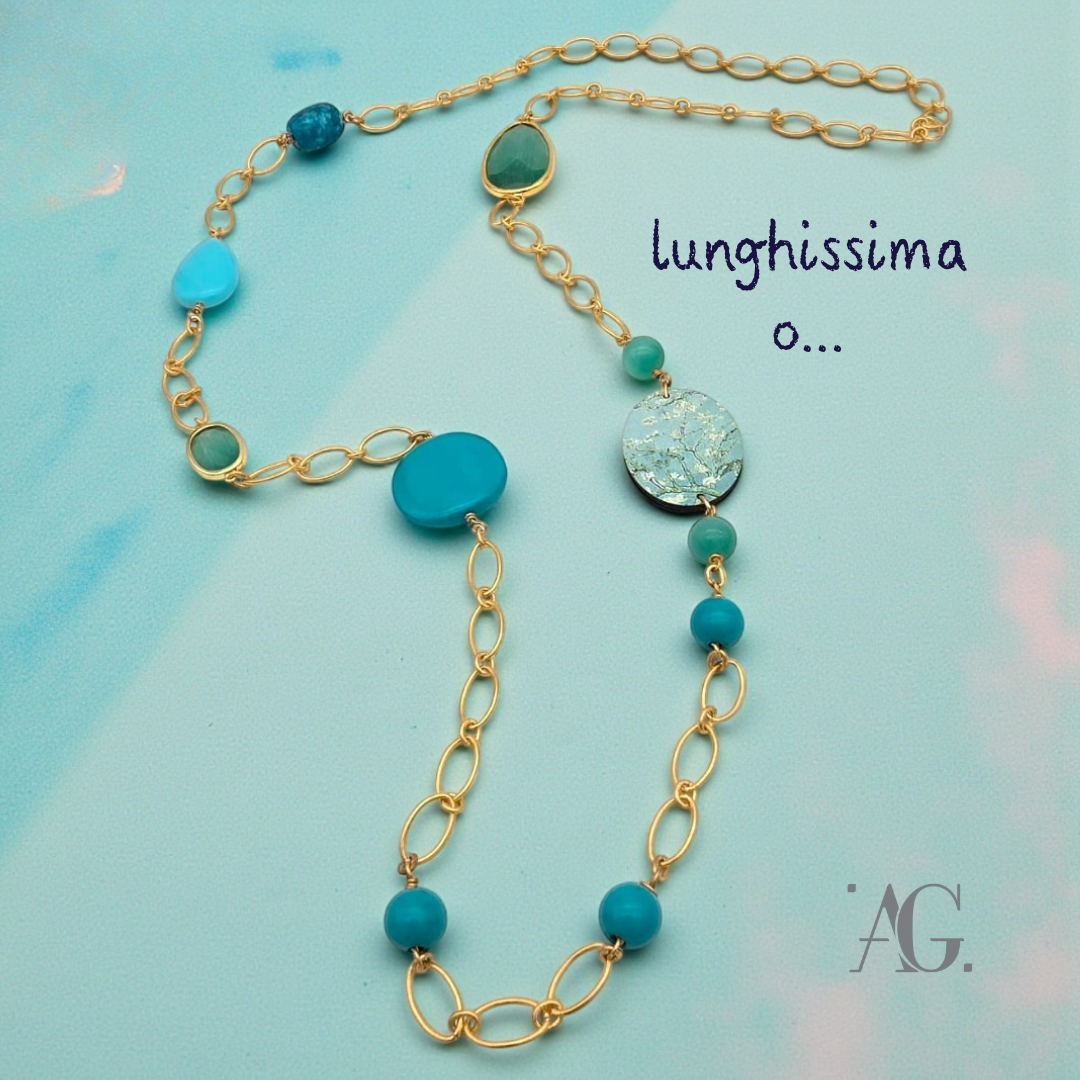 Collana Arte "MANDORLO IN FIORE"