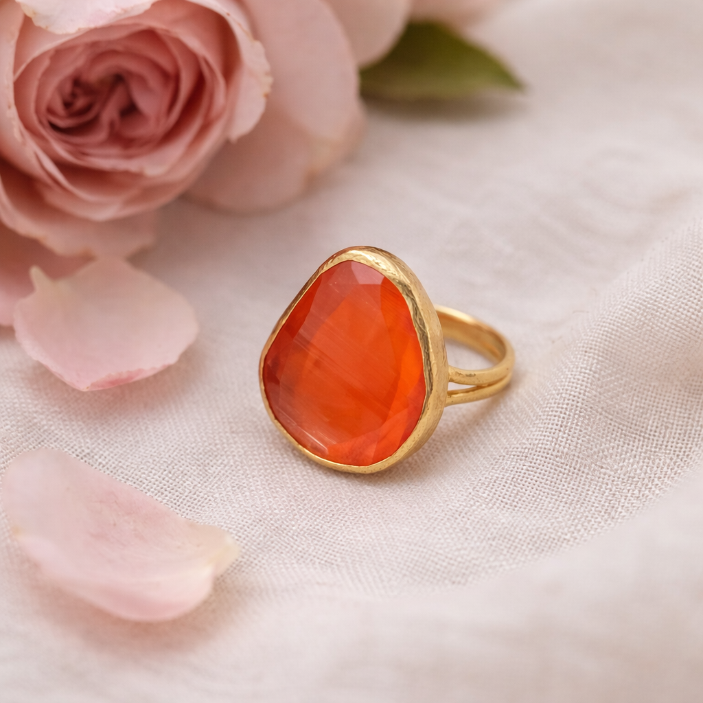 ANELLO ELEGANCE GOCCIA ARANCIONE