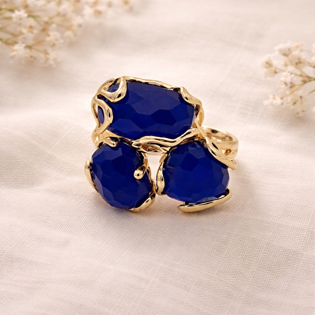 Anello Elegance "Trilogy Bluette"