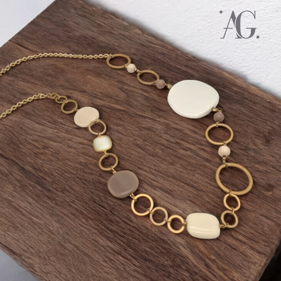 COLLANA RESINE E PIETRE DURE