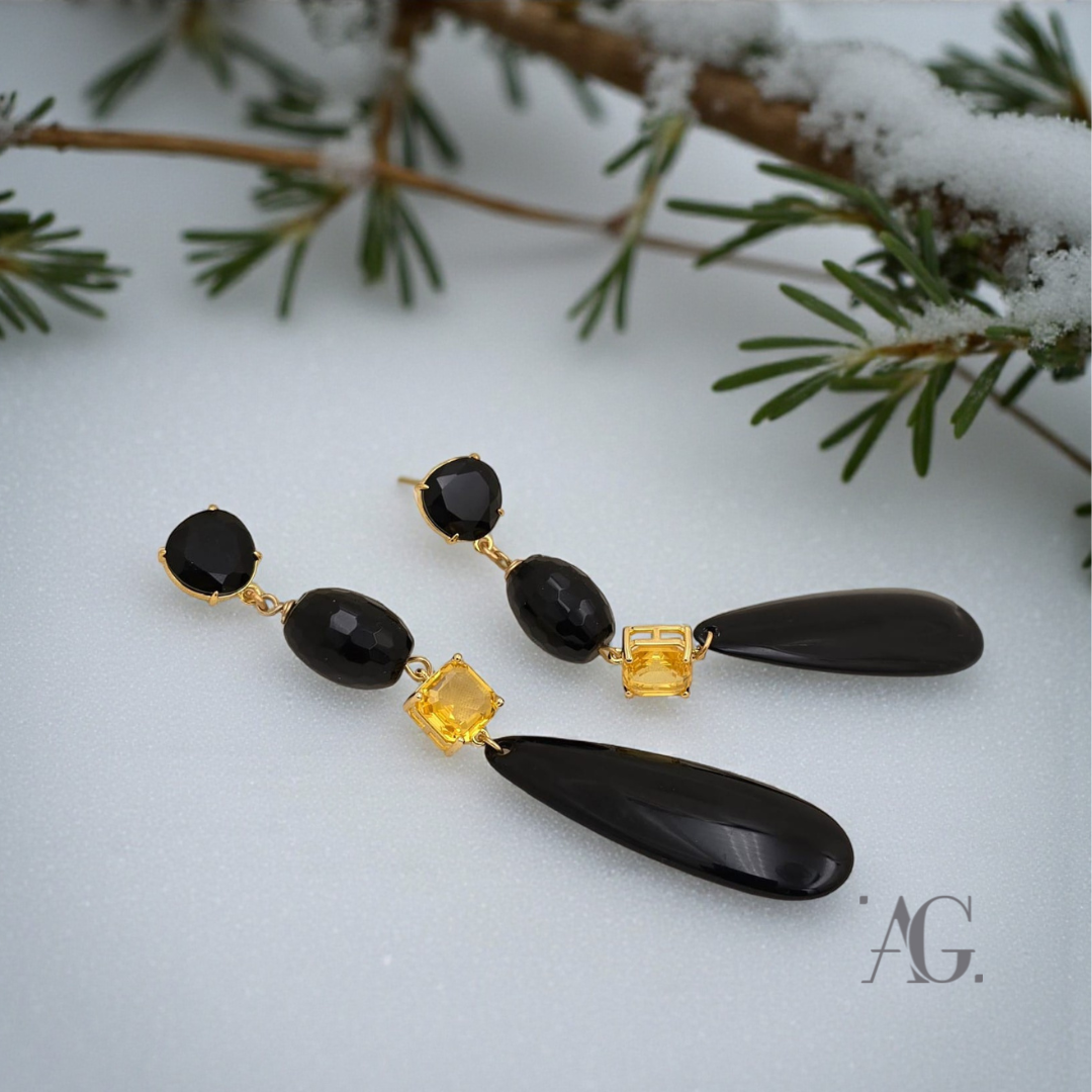 Orecchini resine "AMBER"