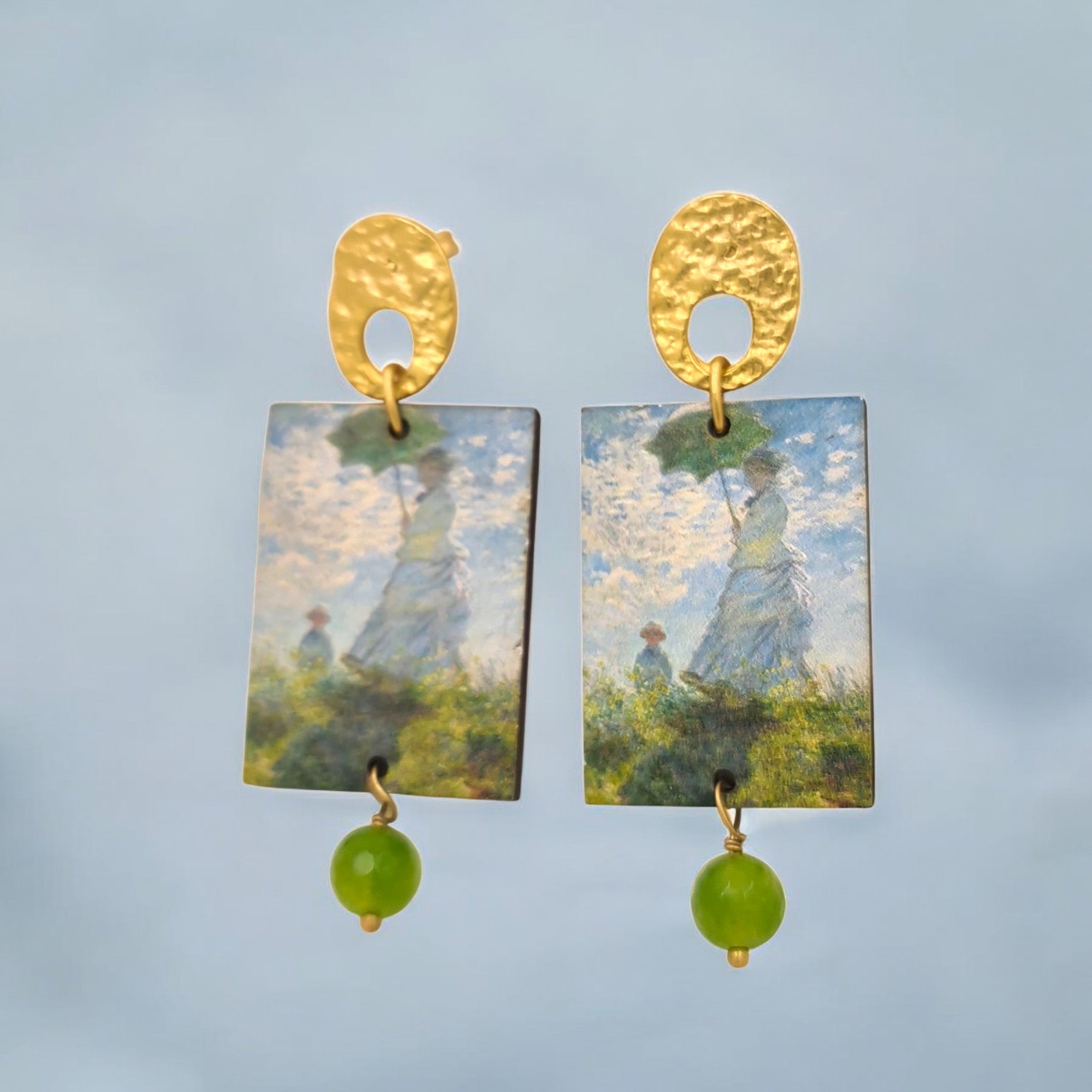 MONET "THE WALK" ART EARRINGS