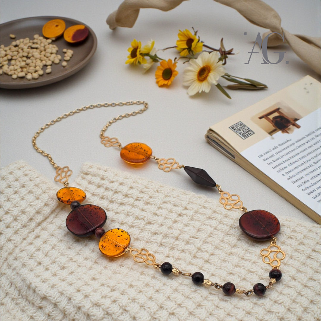 Collana lunga "Miele"