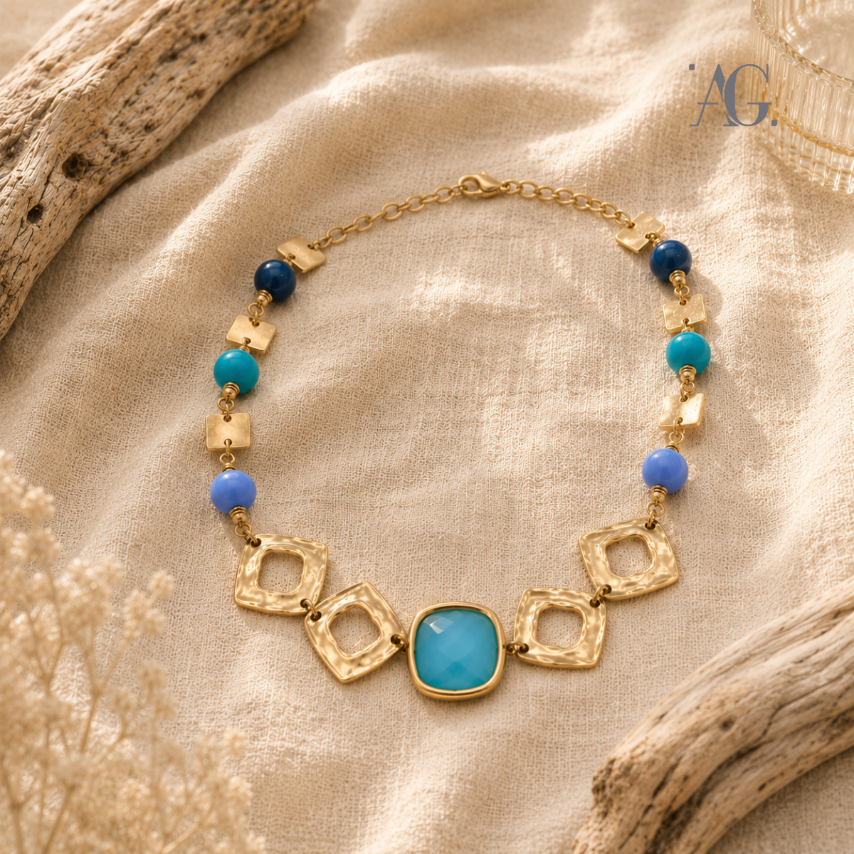 Collana Resine e Pietre Dure "Positano"
