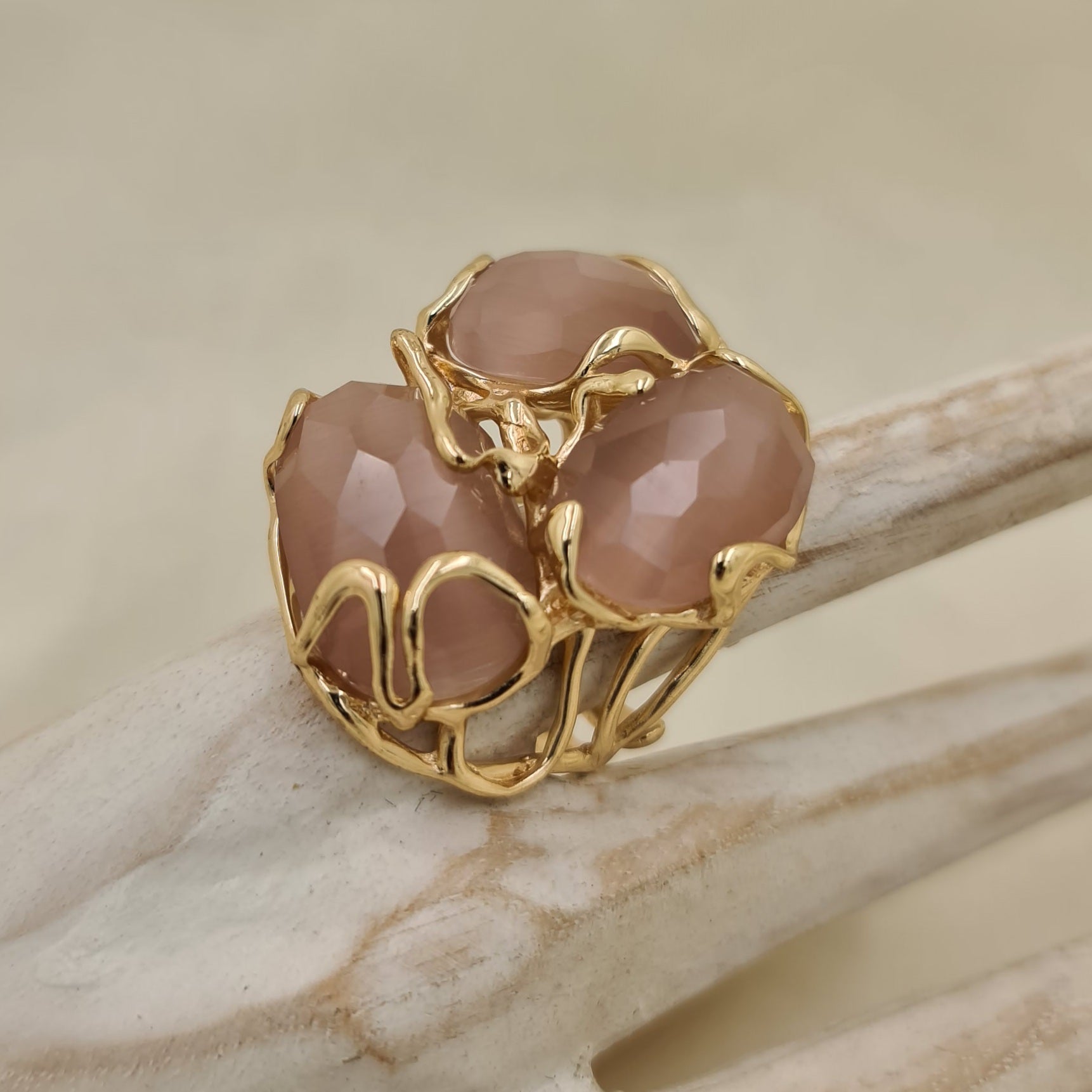 ANELLO ELEGANCE TRILOGY ROSA ANTICO