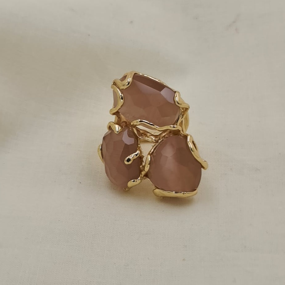 ANELLO ELEGANCE TRILOGY ROSA ANTICO