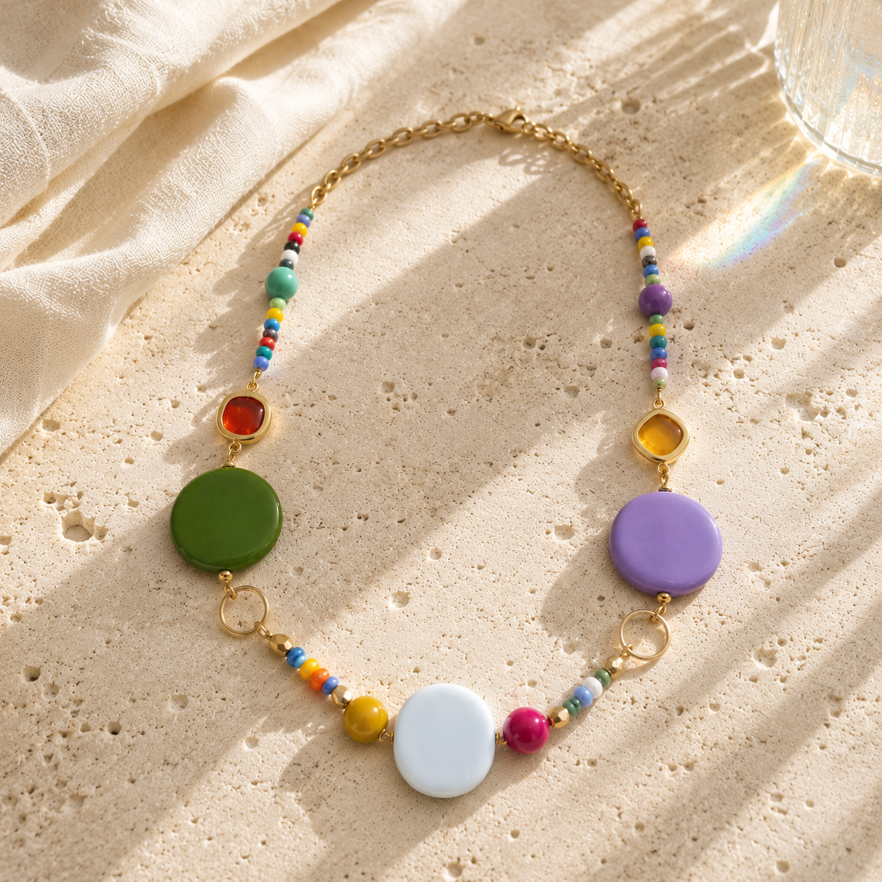 Collana Resine e Pietre Dure "Taormina"