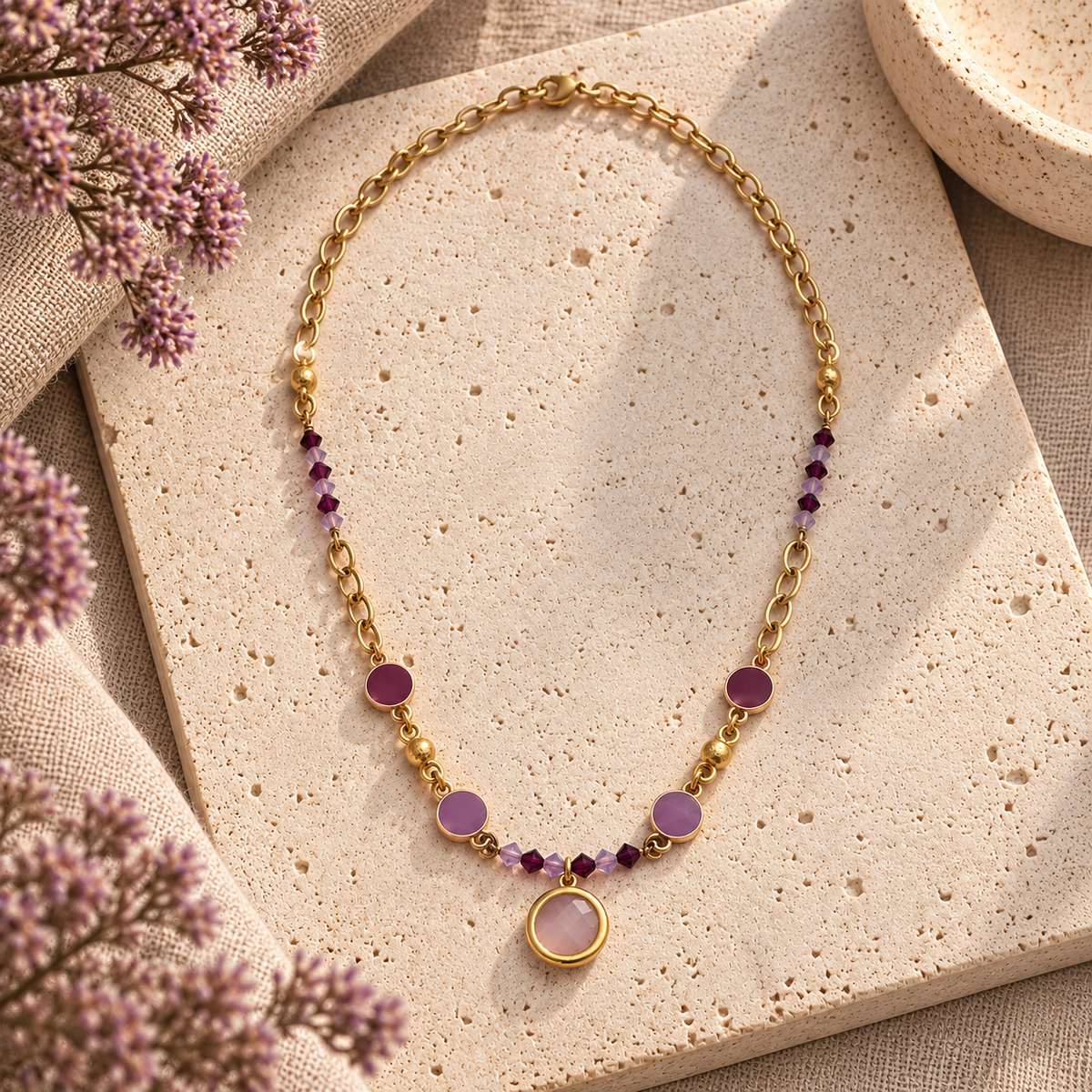 Collana Elegance "Malva"