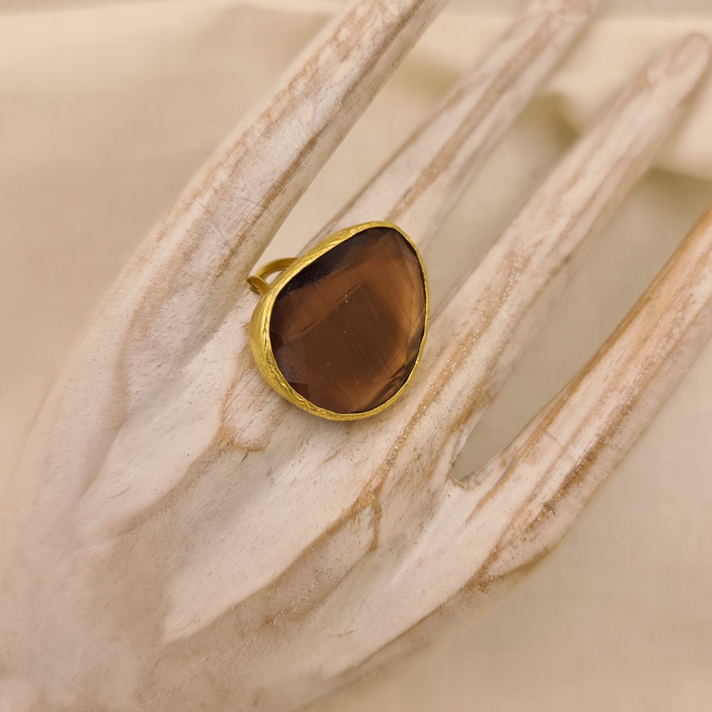 ANELLO ELEGANCE GOCCIA VISONE