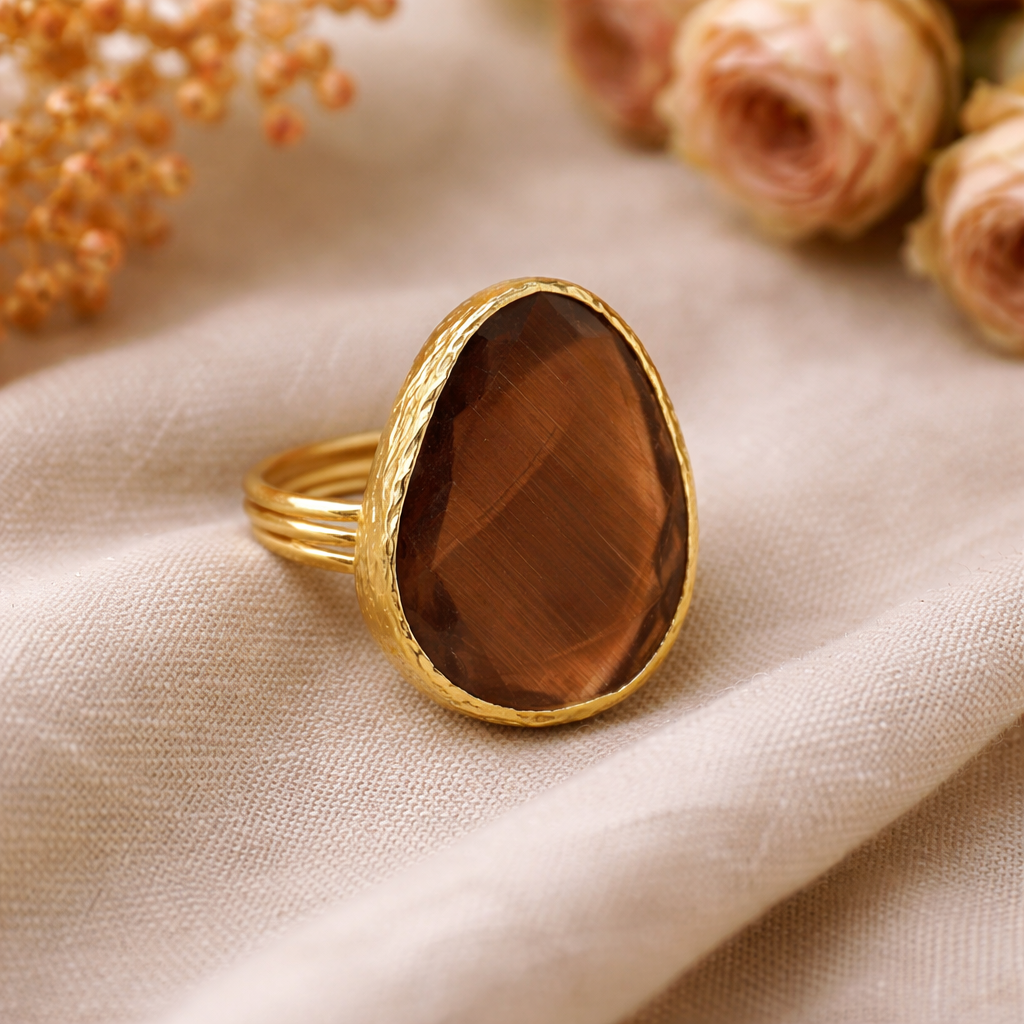 BROWN DROP ELEGANCE RING