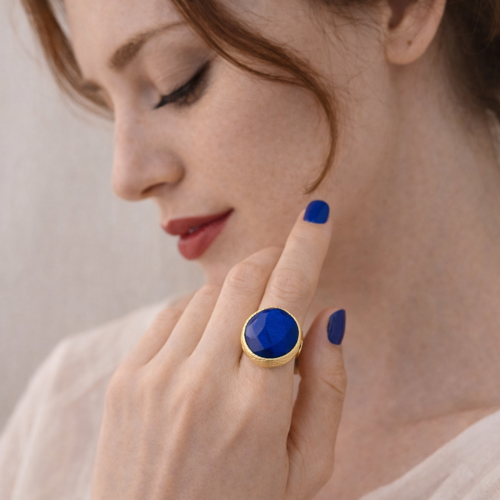 ANELLO ELEGANCE BLUETTE TONDO