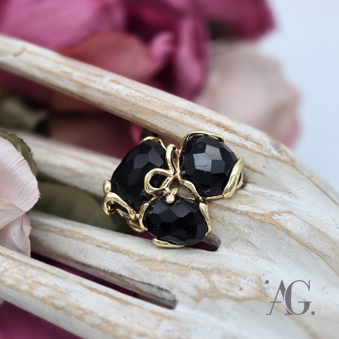 Anello Elegance Trilogy Nero