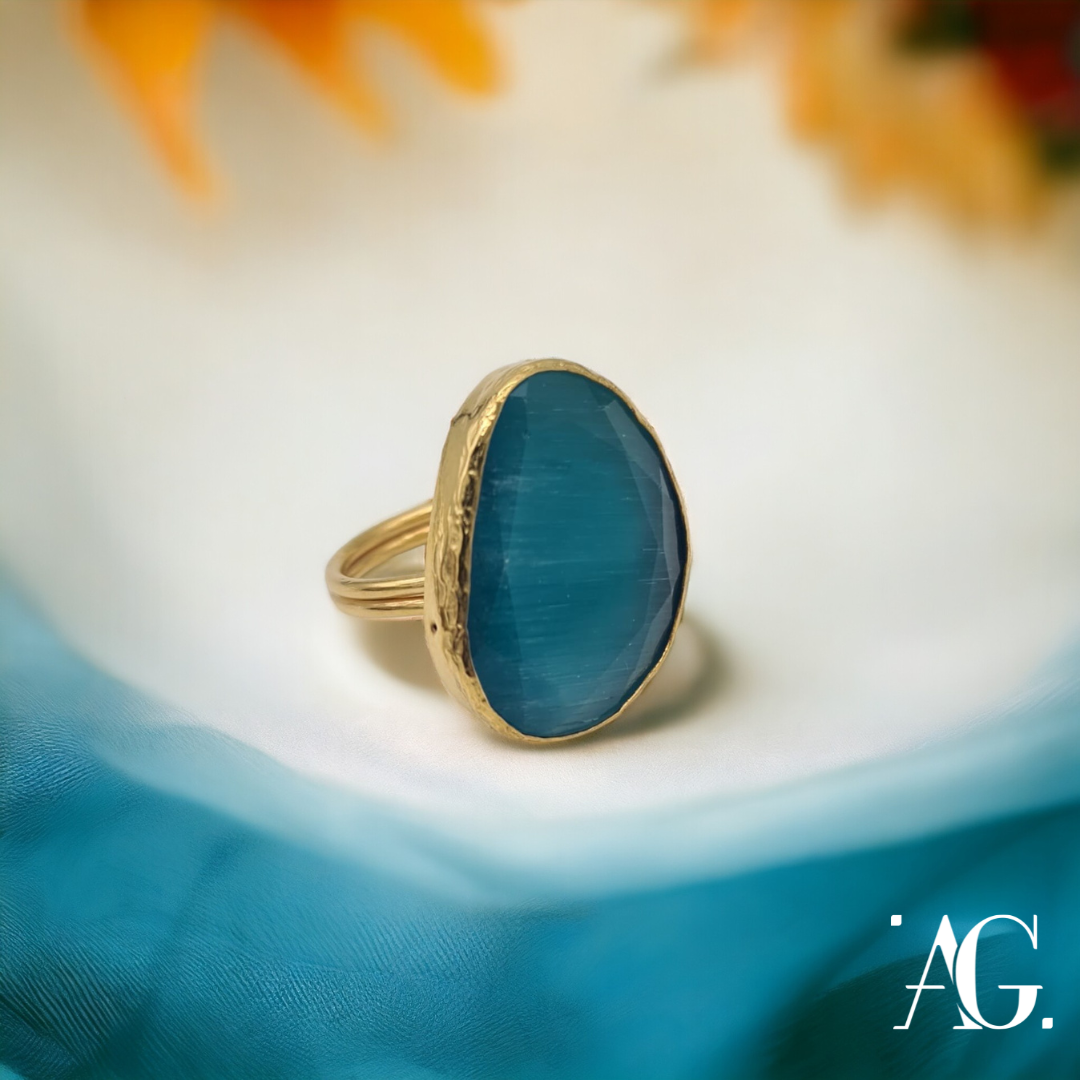 ANELLO ELEGANCE GOCCIA TURCHESE