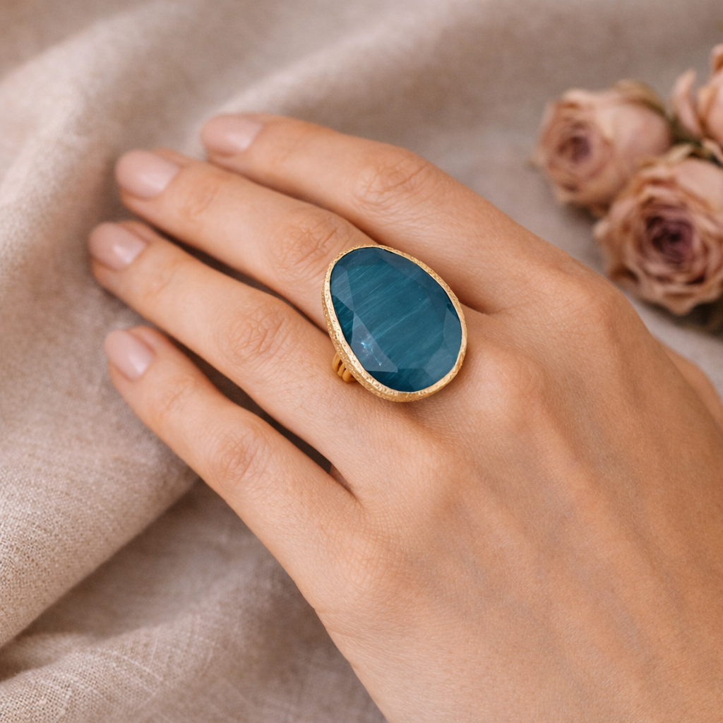 ELEGANCE TURQUOISE DROP RING