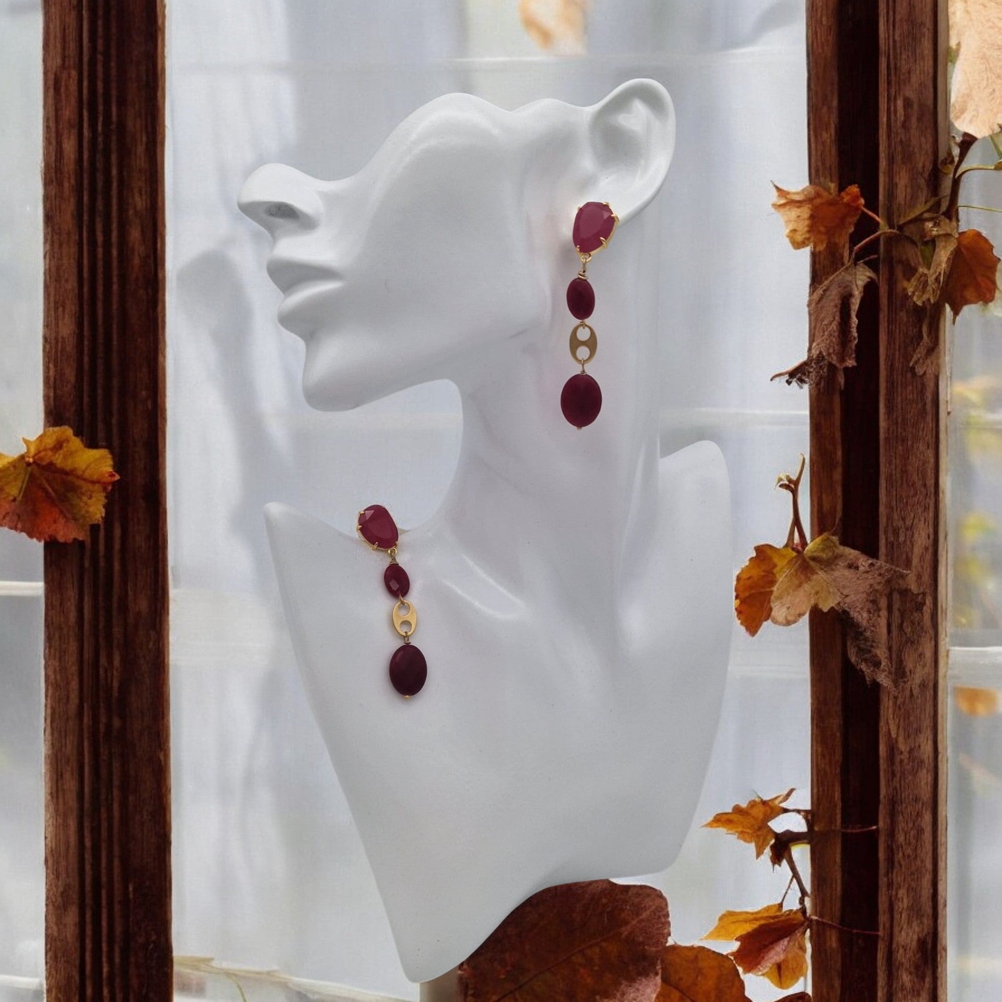 ORECCHINI CHARME BORDEAUX