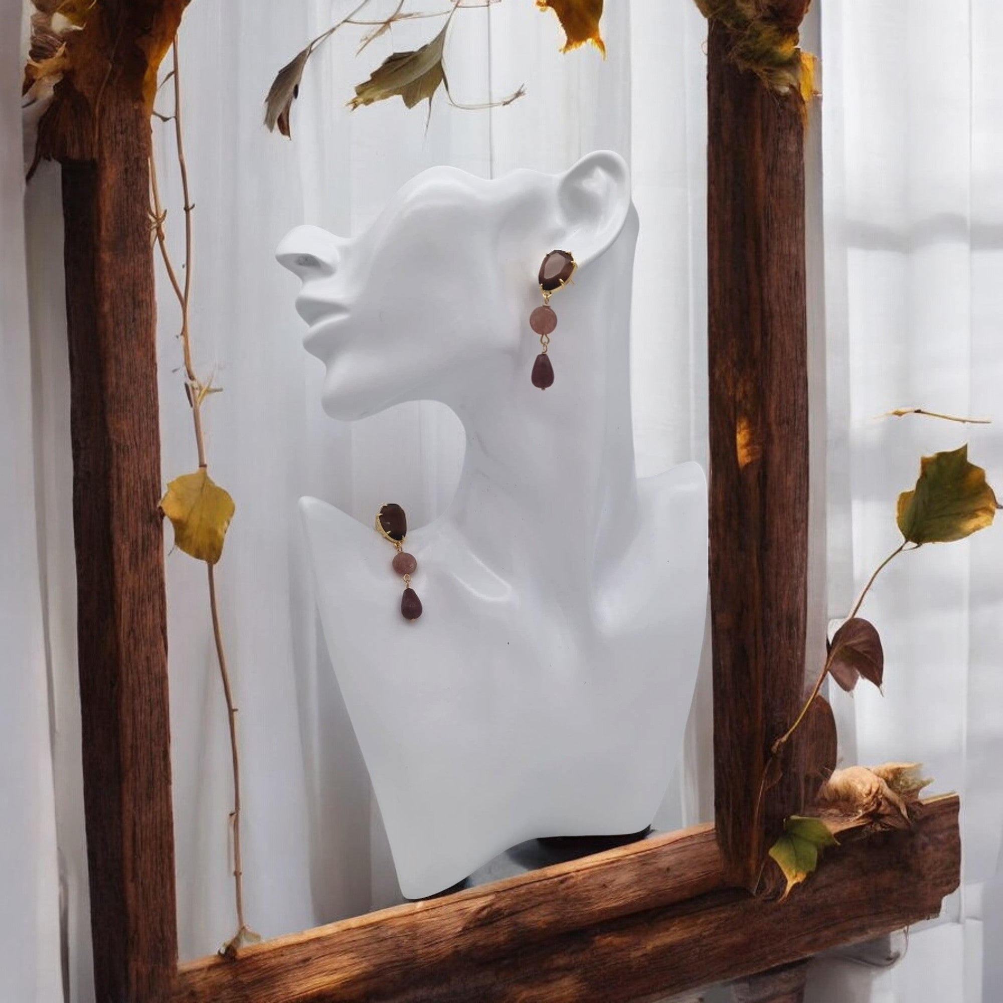 ELEGANCE BROWN EARRINGS