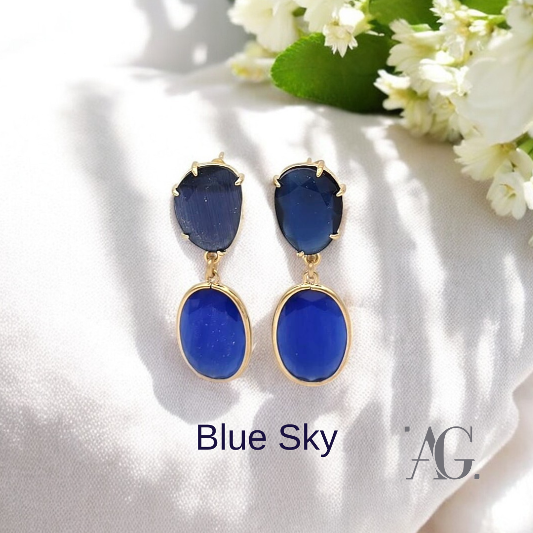 ORECCHINI ELEGANCE LUMIERE BLUE SKY