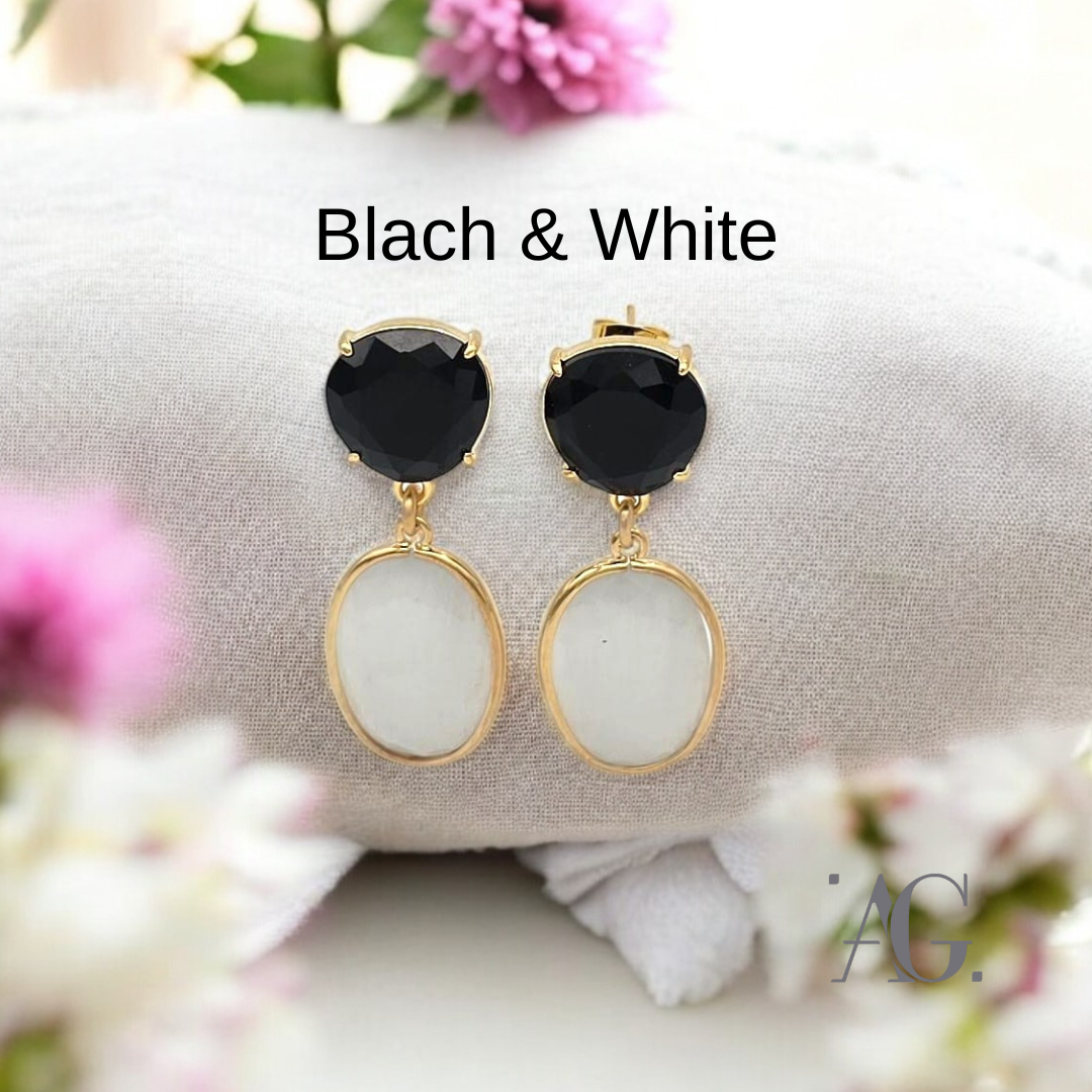 ORECCHINI ELEGANCE LUMIERE BLACK & WHITE