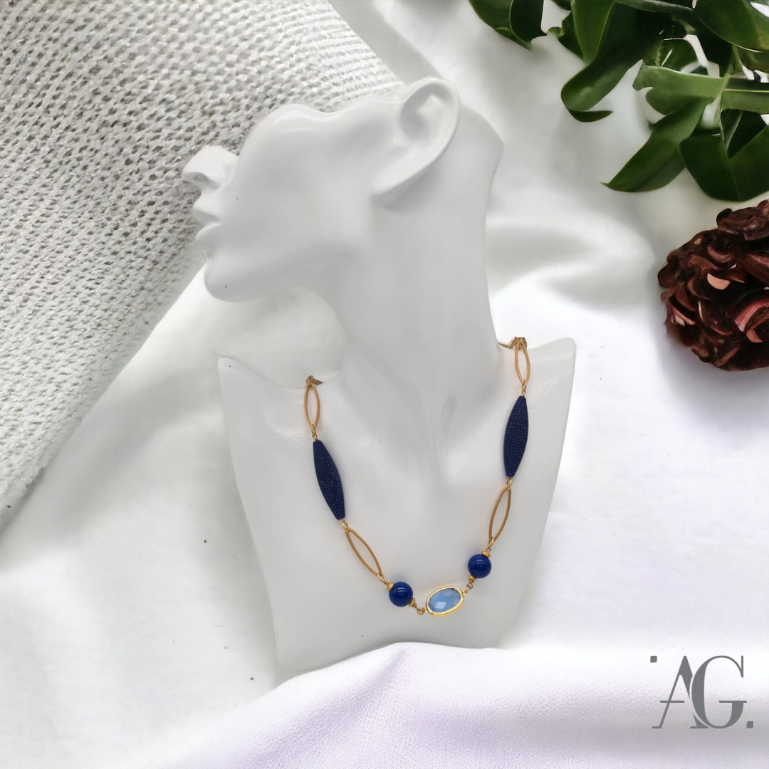 COLLANA RESINE E PIETRE DURE