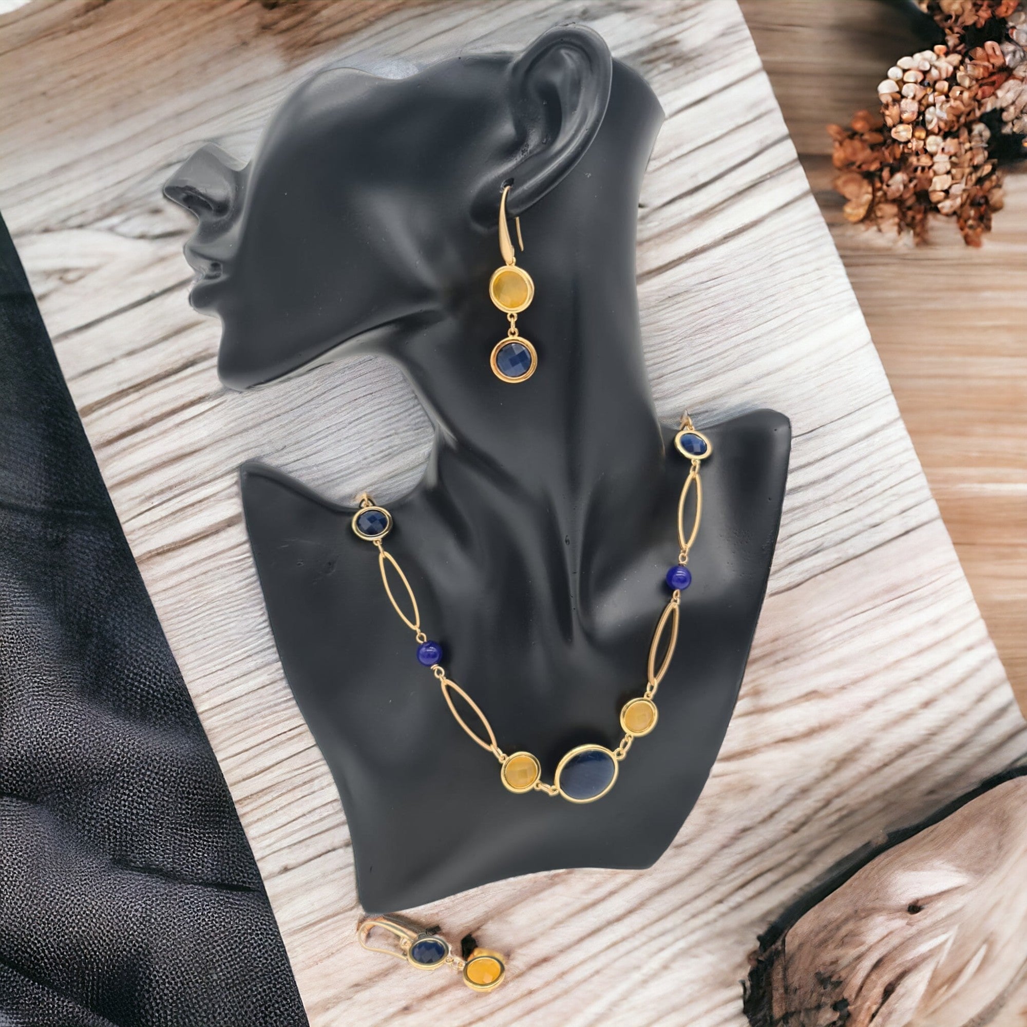 BLUE AND YELLOW ELEGANCE SET