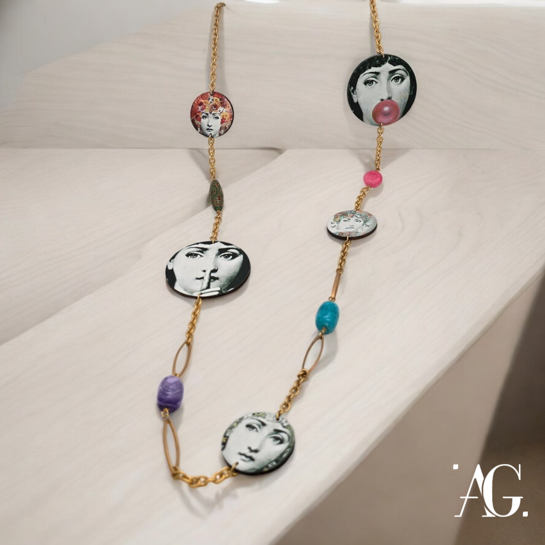 FORNASETTI ART NECKLACE