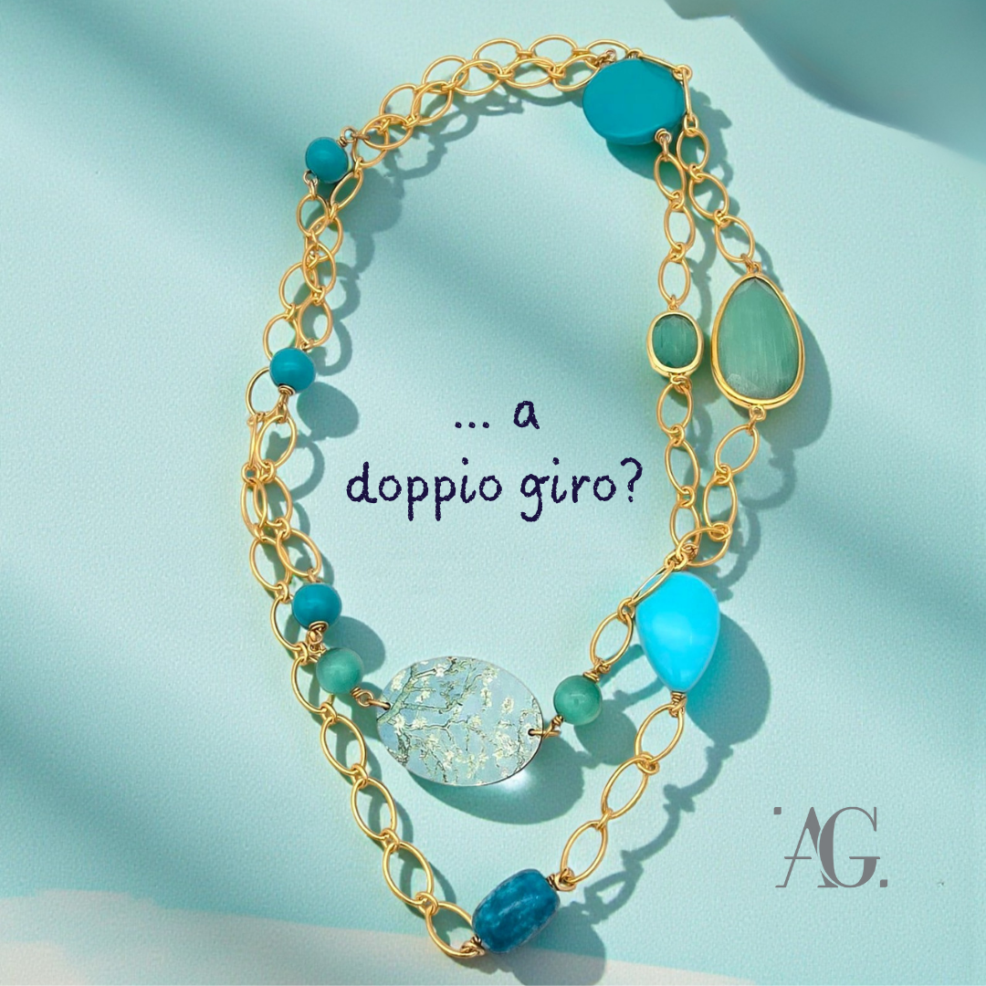 Collana Arte "MANDORLO IN FIORE"