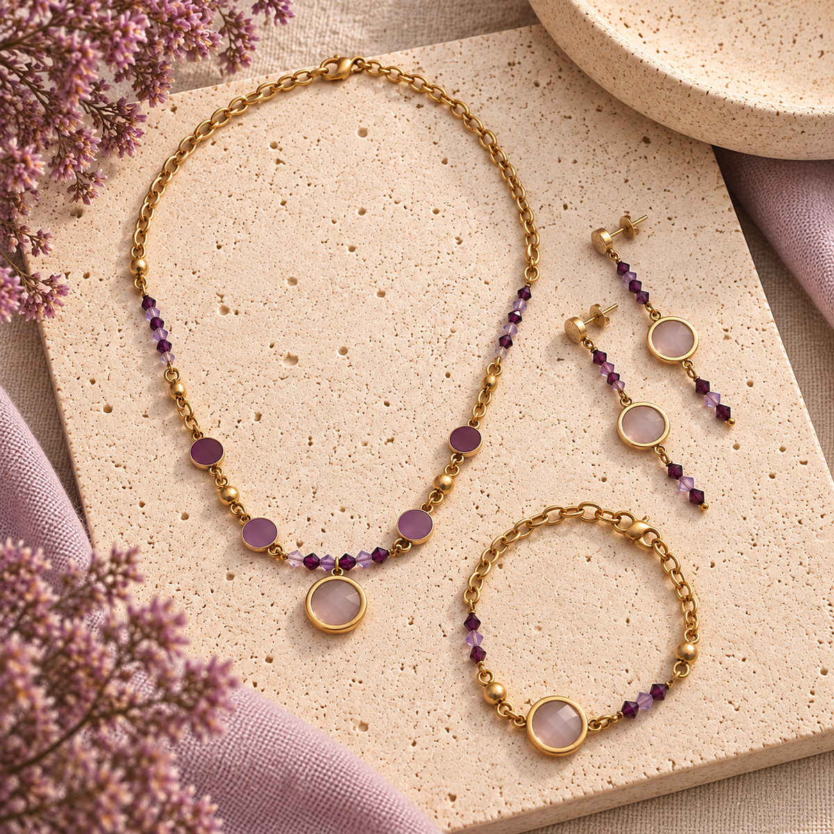 SET ELEGANCE "Malva"