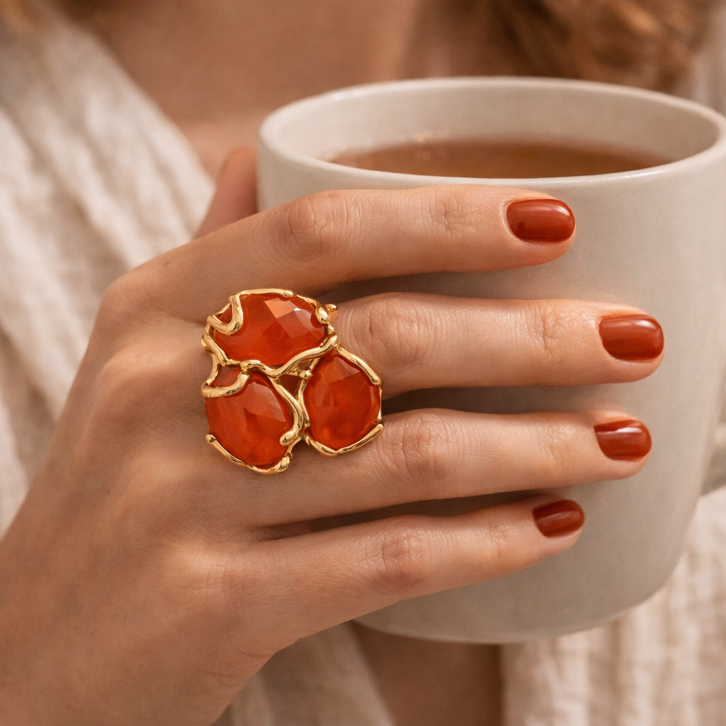 ANELLO ELEGANCE TRILOGY ARANCIO