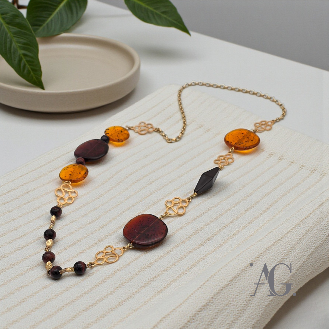 Collana lunga "Miele"