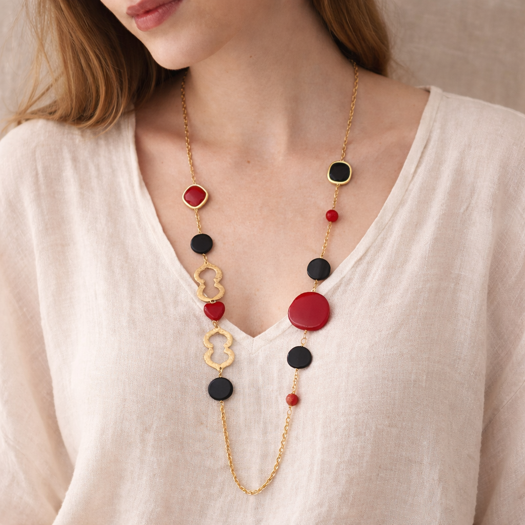 Collana Resine e Pietre Dure PETRA