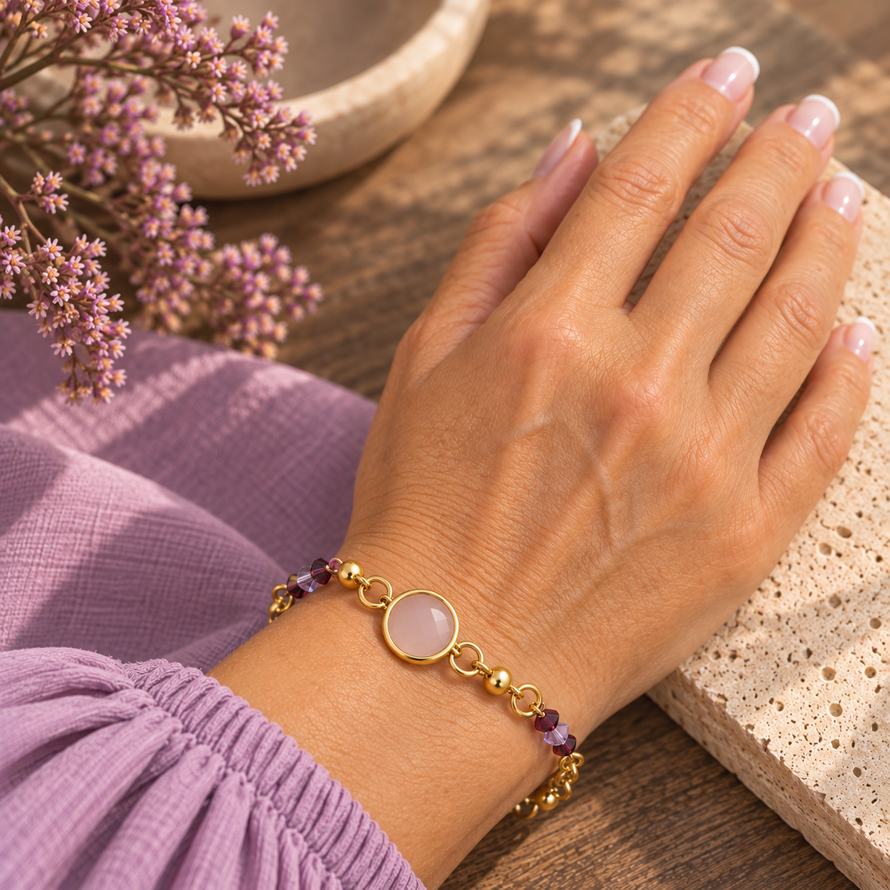 Bracciale Elegance "Malva"