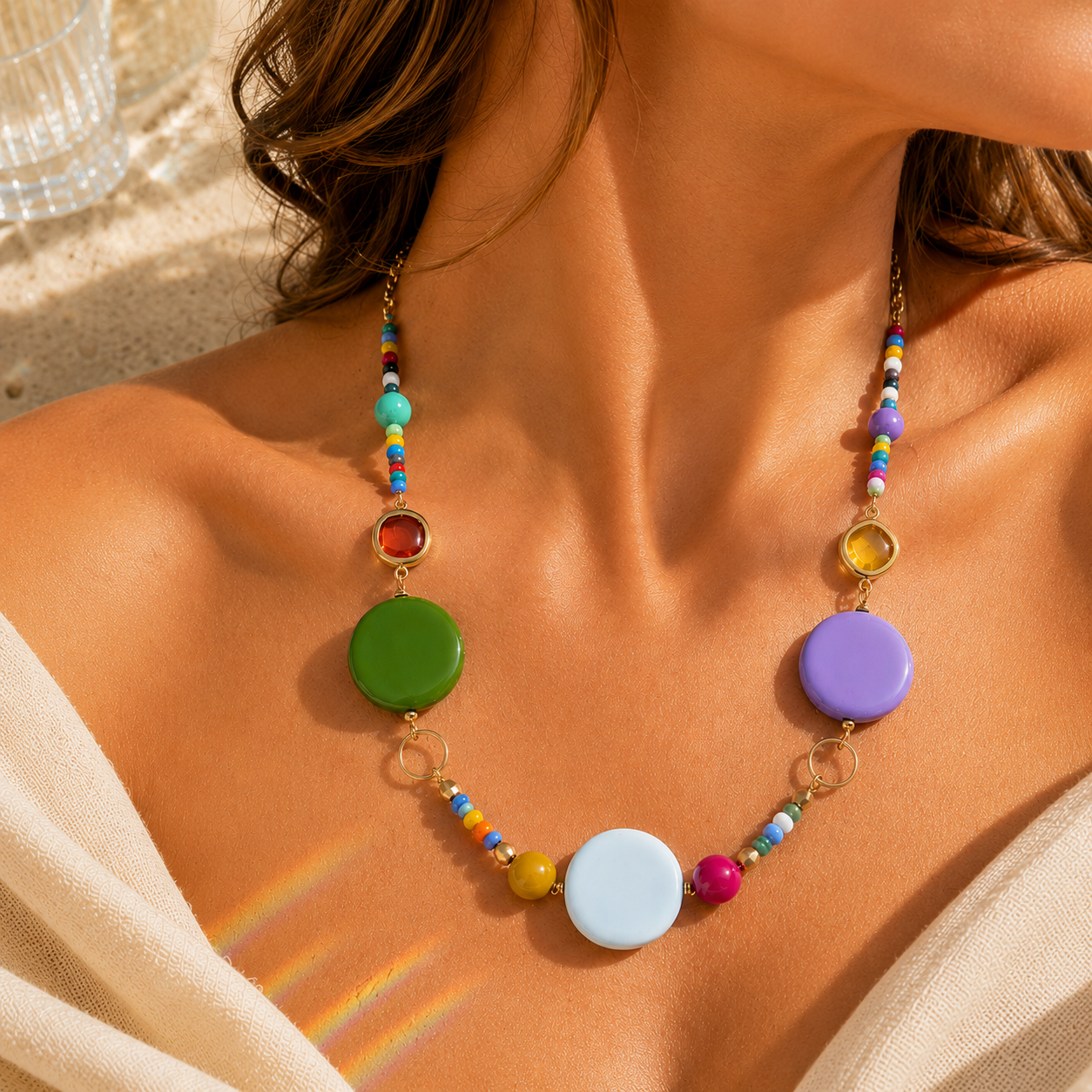 Collana Resine e Pietre Dure "Taormina"