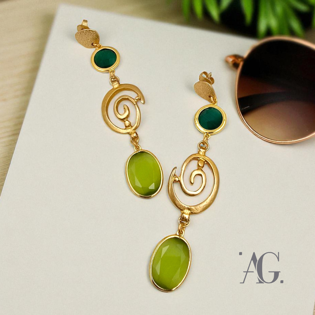 ORECCHINI ELEGANCE "Twist Verde"