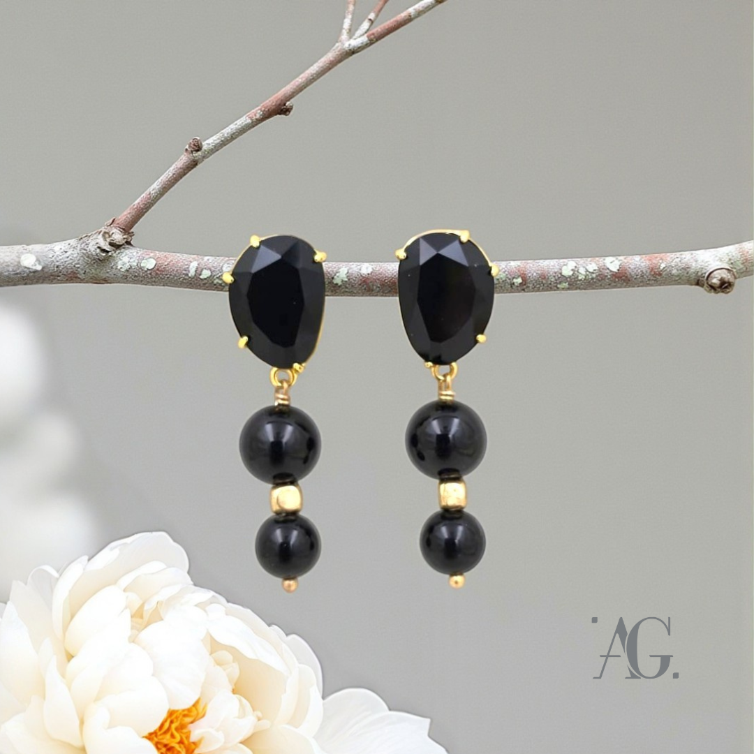 Orecchini Elegance "Noir Royal"